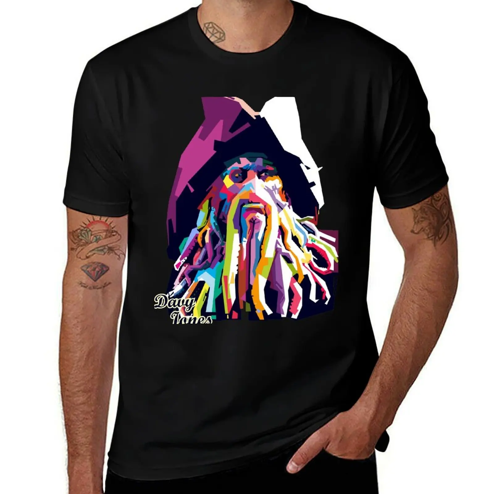 Davy Jones Popart T-Shirt Dry Fit Athletic Short Sleeve Shirt