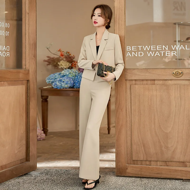 Small Short Suit Coat for Women Spring and Summer New Goddess Temperament Internet Celebrity Fried Street Elegant Business Suit