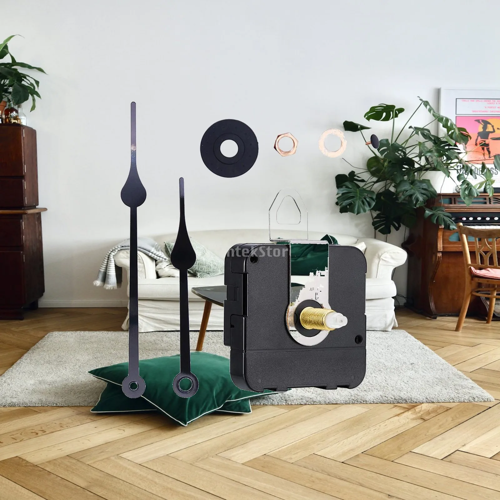Quartz Clockwork Creeping Soundless Noiseless Pointer Sets for DIY Wall Clocks