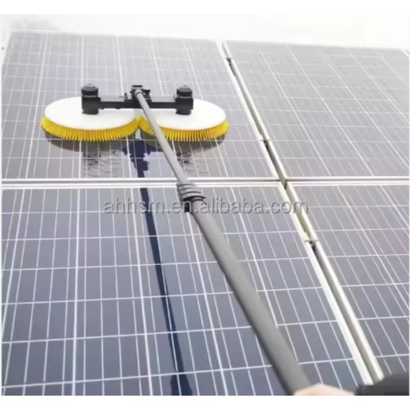 Handheld Telescopic Pole Solar Panel Cleaning Brush Photovoltaic Cleaning Electric Cleaning Brush