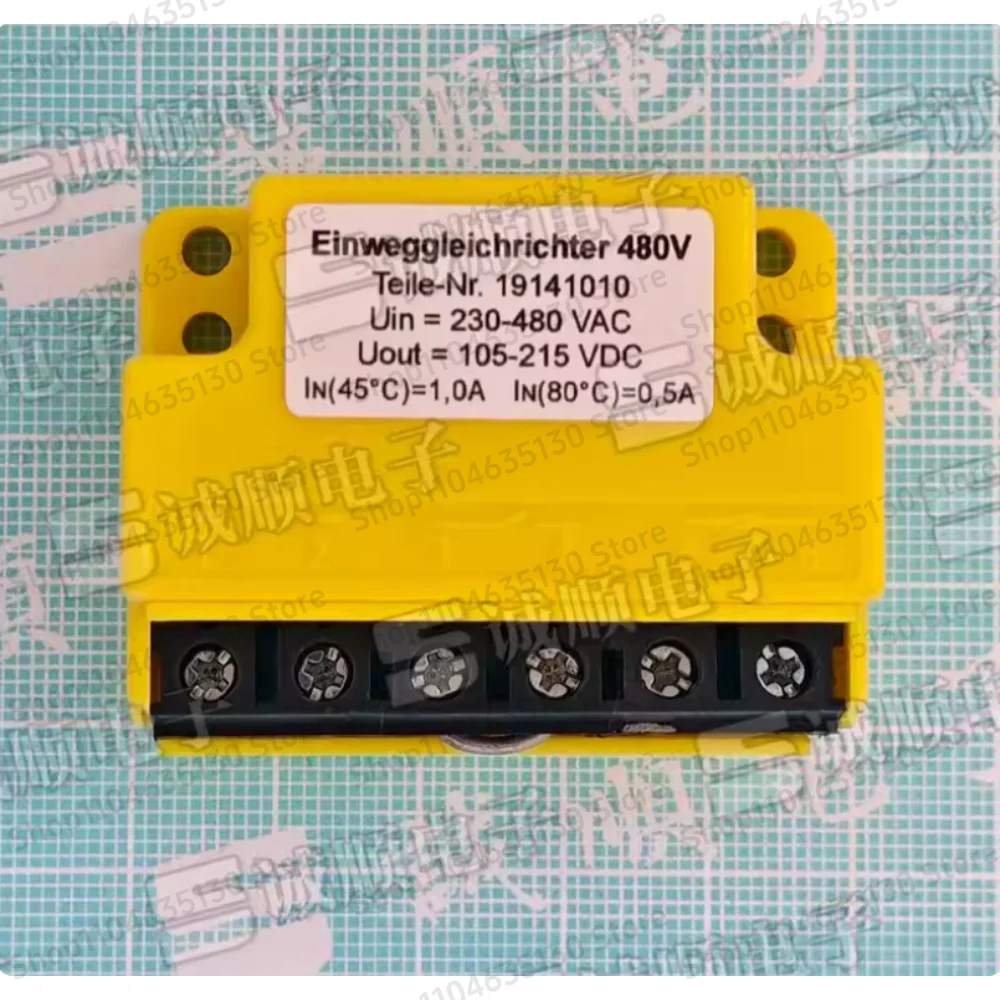 

Однофазный выпрямитель 480В 19141010 230-480 В перем. тока 105-215 В пост. тока