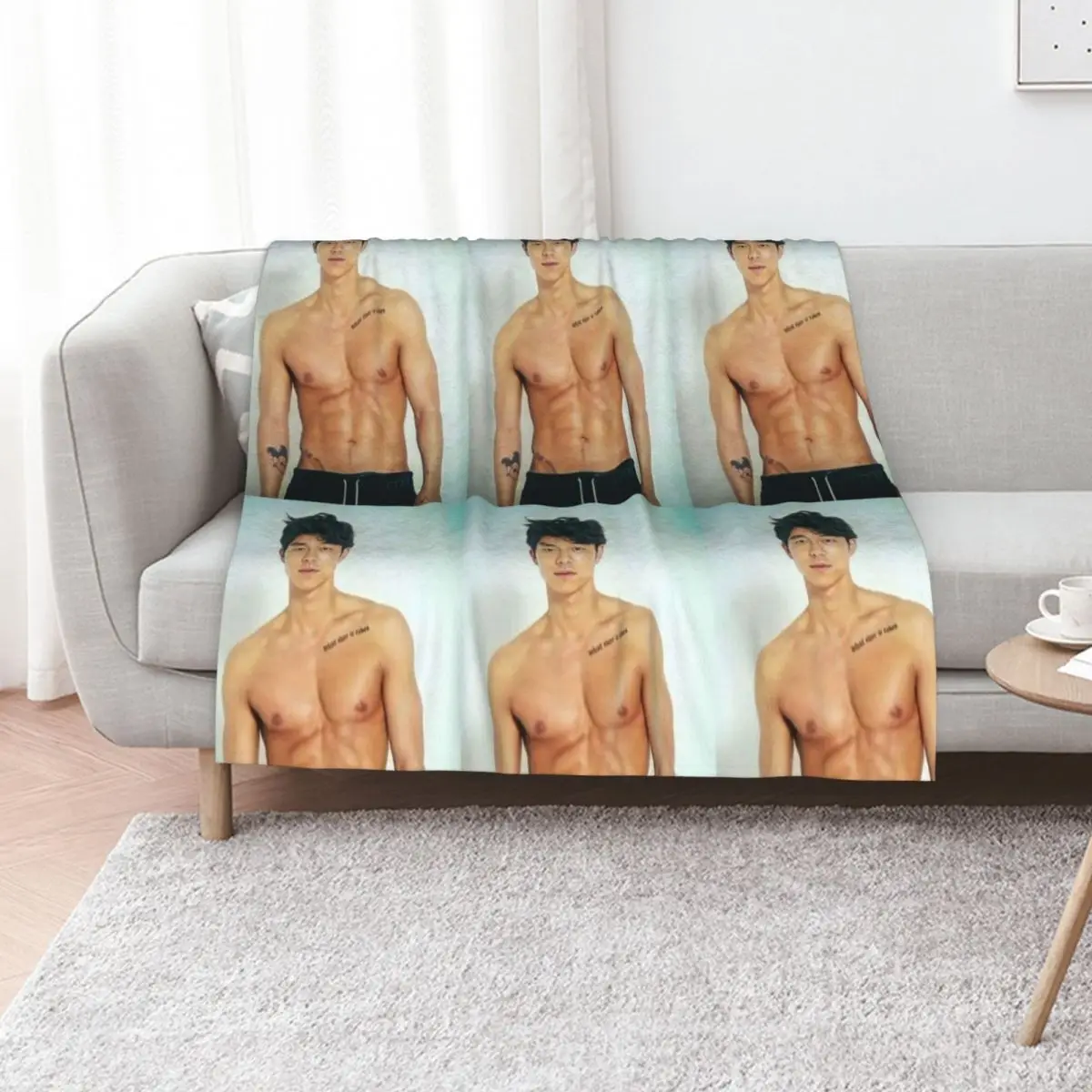 

Gong Yoo shirtless Throw Blanket Shaggy Thermals For Travel Sofa Throw Blankets For Sofas Blankets