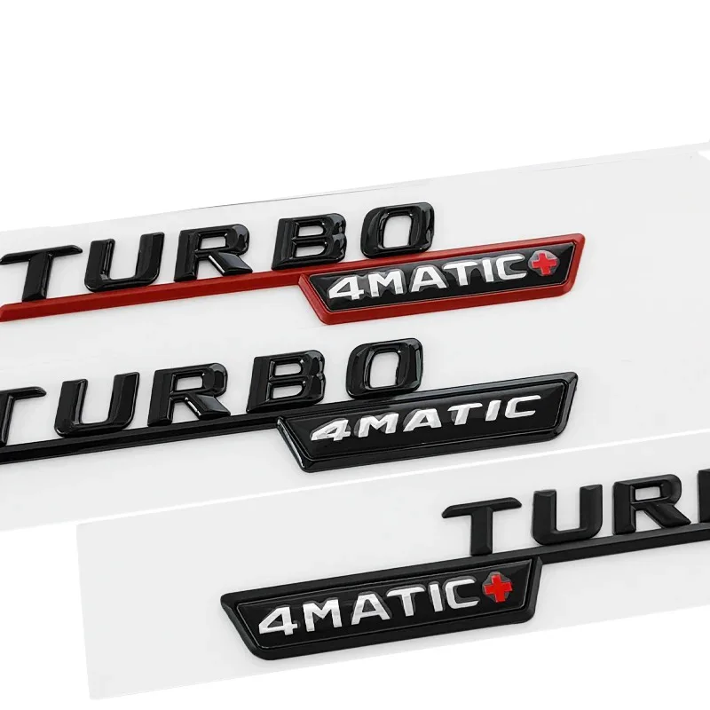 

3D ABS Turbo 4MATIC PLUS Car Fender Badge For Mercedes Benz CLA45 GLA45 X156 A45 C117 X247 GLE53 Emblem Logo Sticker Accessories