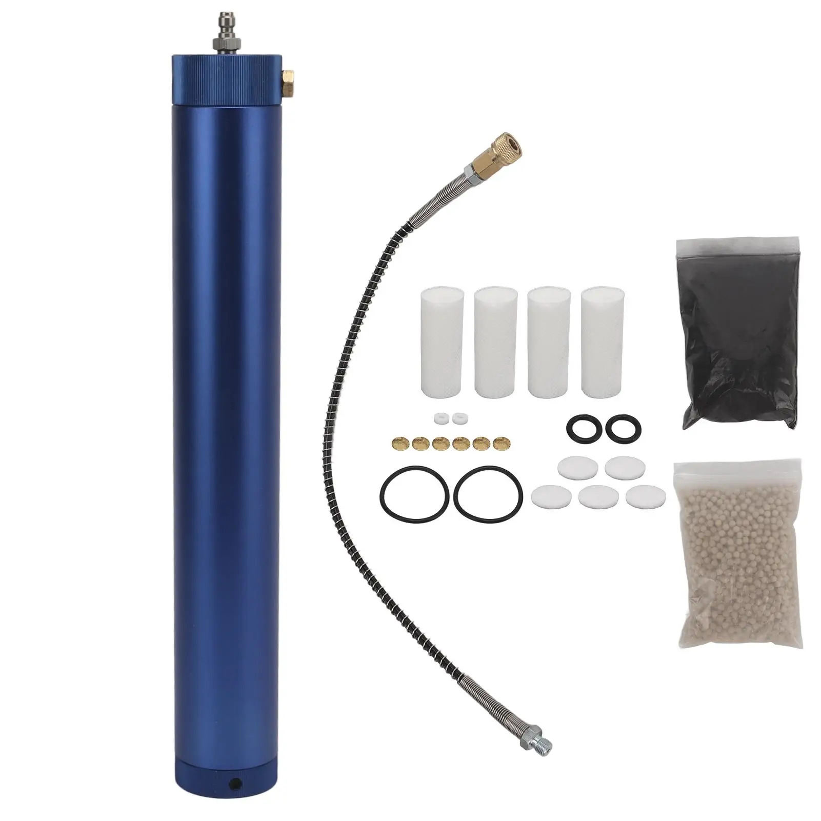 Oil Water Separator Aluminium Alloy 4500psi OD50mm High Pressure Air Filter for compressor