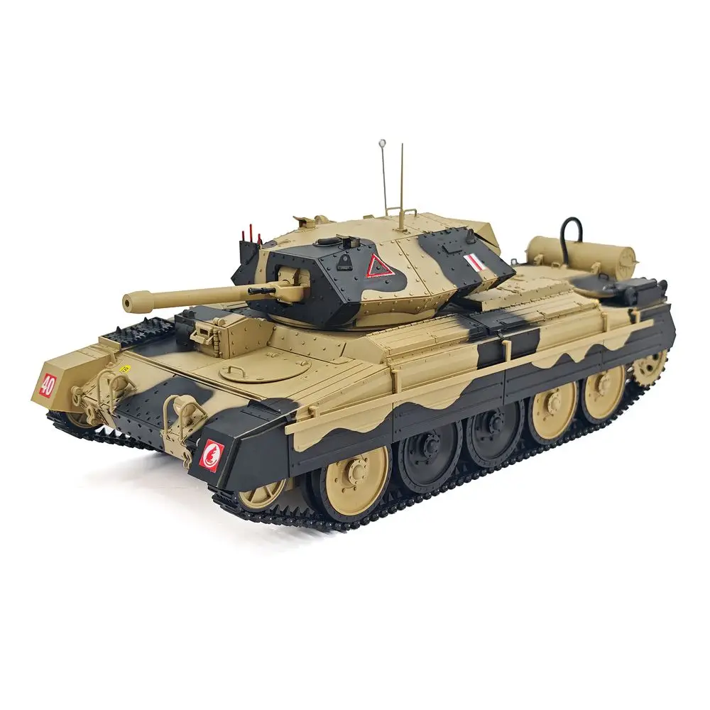 Coolbank 1/16 Skala Brytyjski Czołg Crusader MK III Zdalnie Sterowany Model Militarny Zabawki z Dźwiękiem Światłem Dymieniem RC Pojazd dla Chłopców
