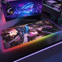 RGB Arcane XXL Mouse Pad Jinx Computer Gaming HD Mousepad 900x400 Rubber with Locking Edge Gaming Mouse Mat PC Gamer Desk Mat