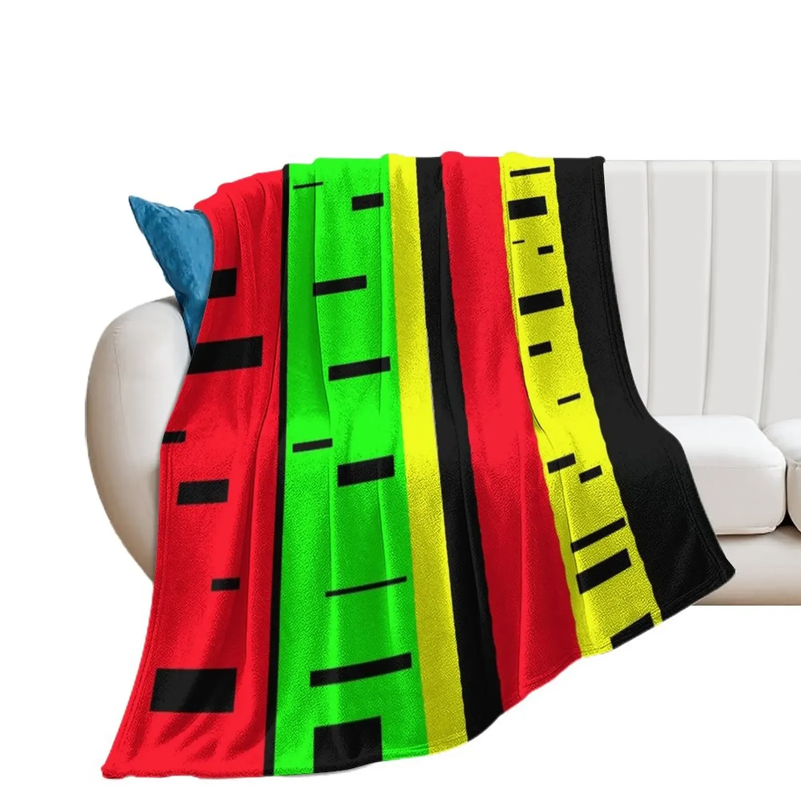 

Rasta rectangles Throw Blanket Flannels blankets and throws Large Stuffeds Blankets