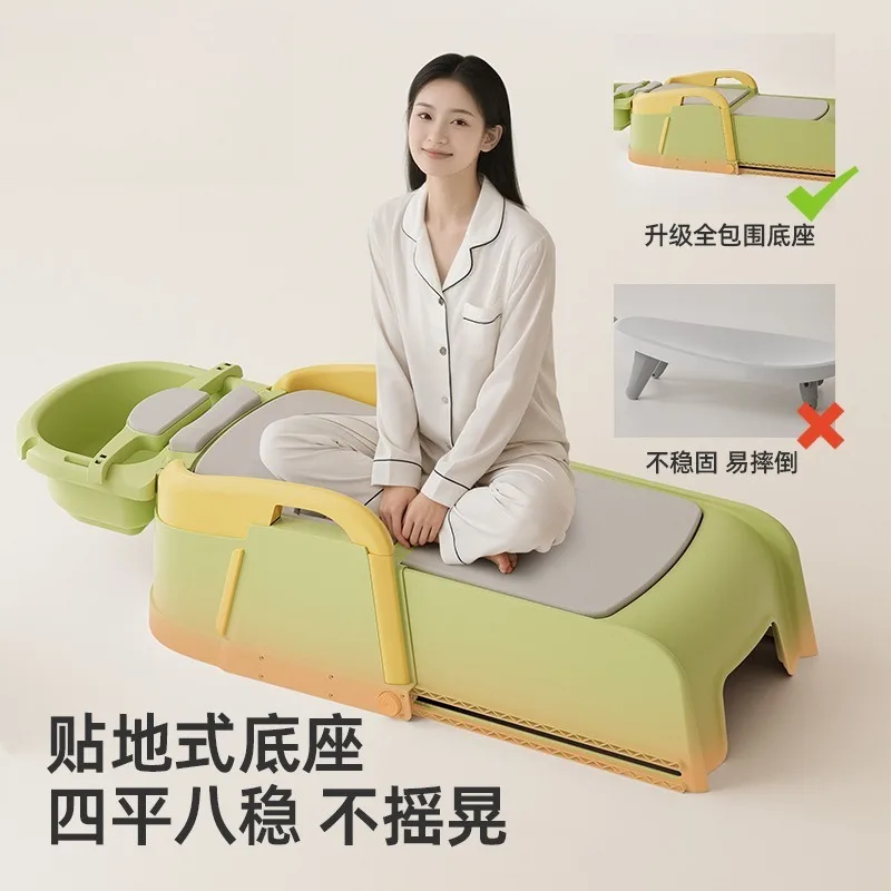 Foldable Hair Washing Chair Home Shampoo Bed Bench for Adults Kids Pregnant Women Salon Use