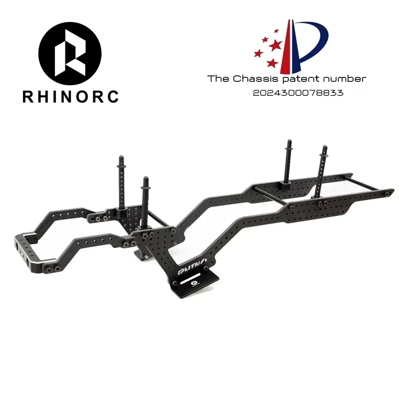 Kit completo de chasis deportivo Rhino RC Crawler YUE LCG con ejes Capra, caja de cambios del eje del conductor, piezas de coche