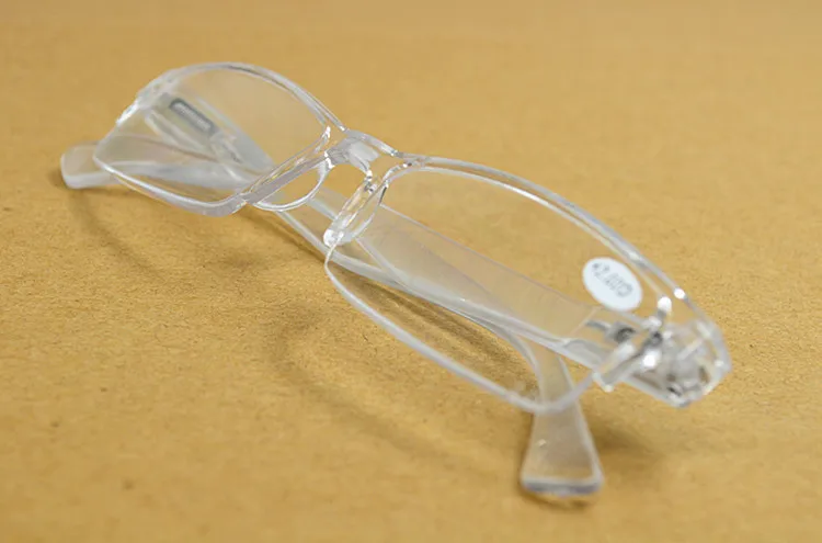 glasses Spring Leg Strachable New Fashion Plexi Glass Transparent Reading Glasses +1 +1.5 +2 +2.5 +3 +3.5 +4 oculos gafas