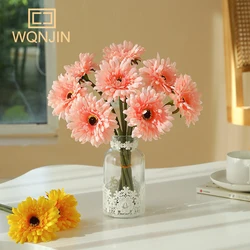 5PCS,Chrysanthemum Small Sunflower Decoration Artificial Sunflower Flower Colorful Silk Daisy Home Flower Arrangement Wedding