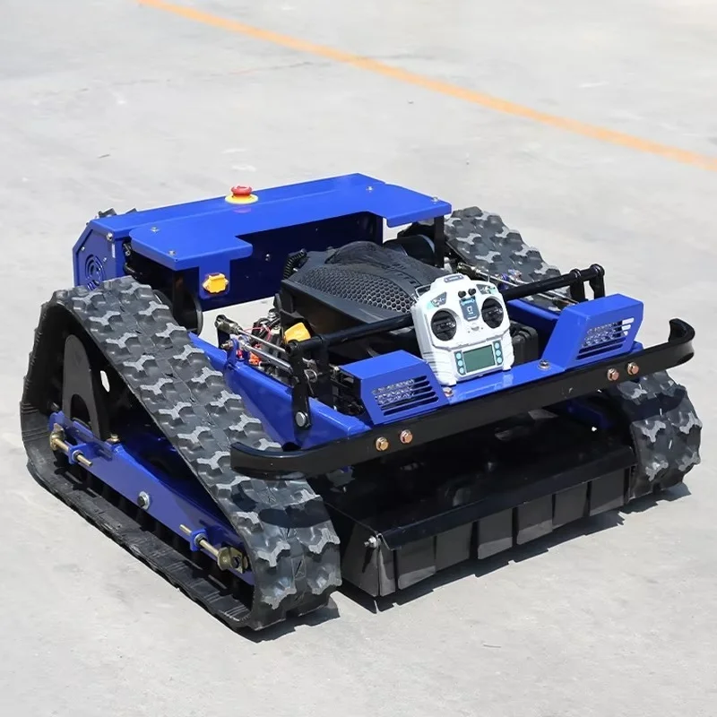 Compact structure Remote control crawler mower Self-propelled, cutting height 150mm