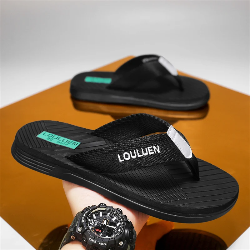 

Мужские шлепанцы, быстросохнущие тапочки, пляжные сандалии, шлепанцы, удобные уличные сандалии, мужская повседневная дышащая противоскользящая мужская обувь