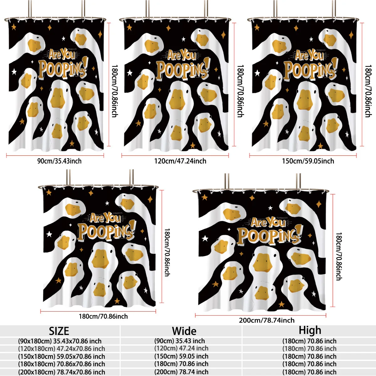 Funny Bathroom Shower Curtain Novelty Sloth Pooping Message Decor Tapestry Waterproof Shower Curtain Liner 90x180cm