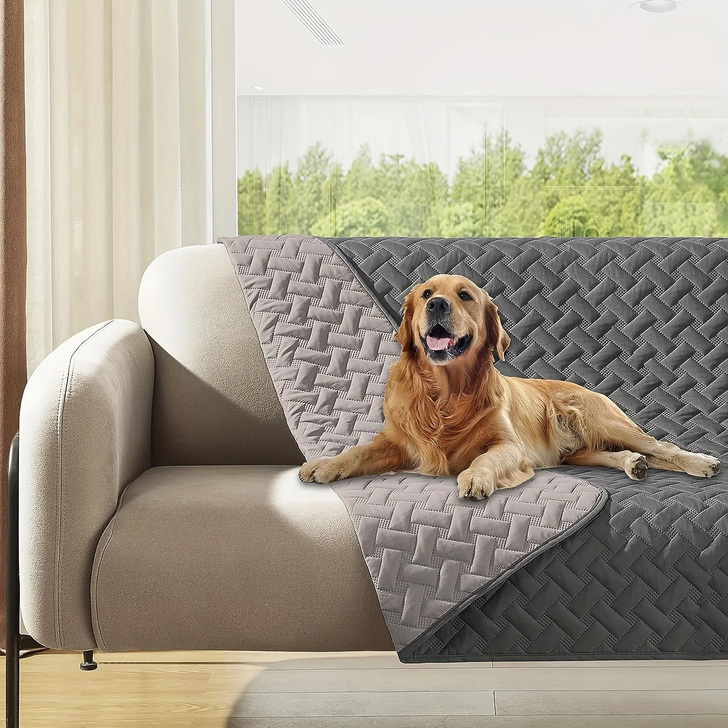 1 PC Double-Sided Dog Blanket Anti-fouling Soft Pet Bed Cover Double-Sided Protective Furniture Sofa Sofa Car Suitable