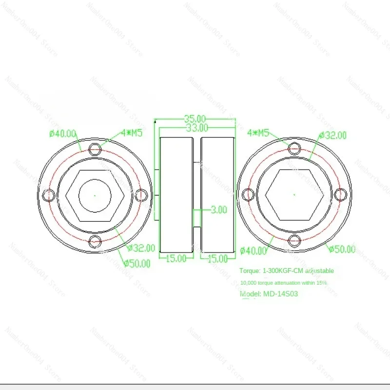 

Подходит для большегрузных амортизирующих валов произвольного стопорного типа, фурнитурных соединений, промышленных торсионных шарниров с регулируемым крутящим моментом 1-300 кгс-см