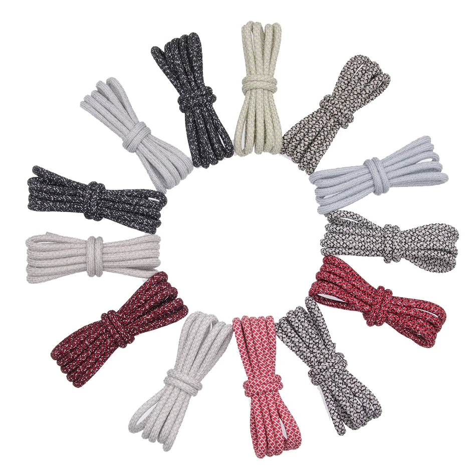 

5MM Round Kanye 350 Shoelace Shoe Accessories Multi Color Cord Top Hat Ropes 2023 Sneaker Women Men White Black Boots String