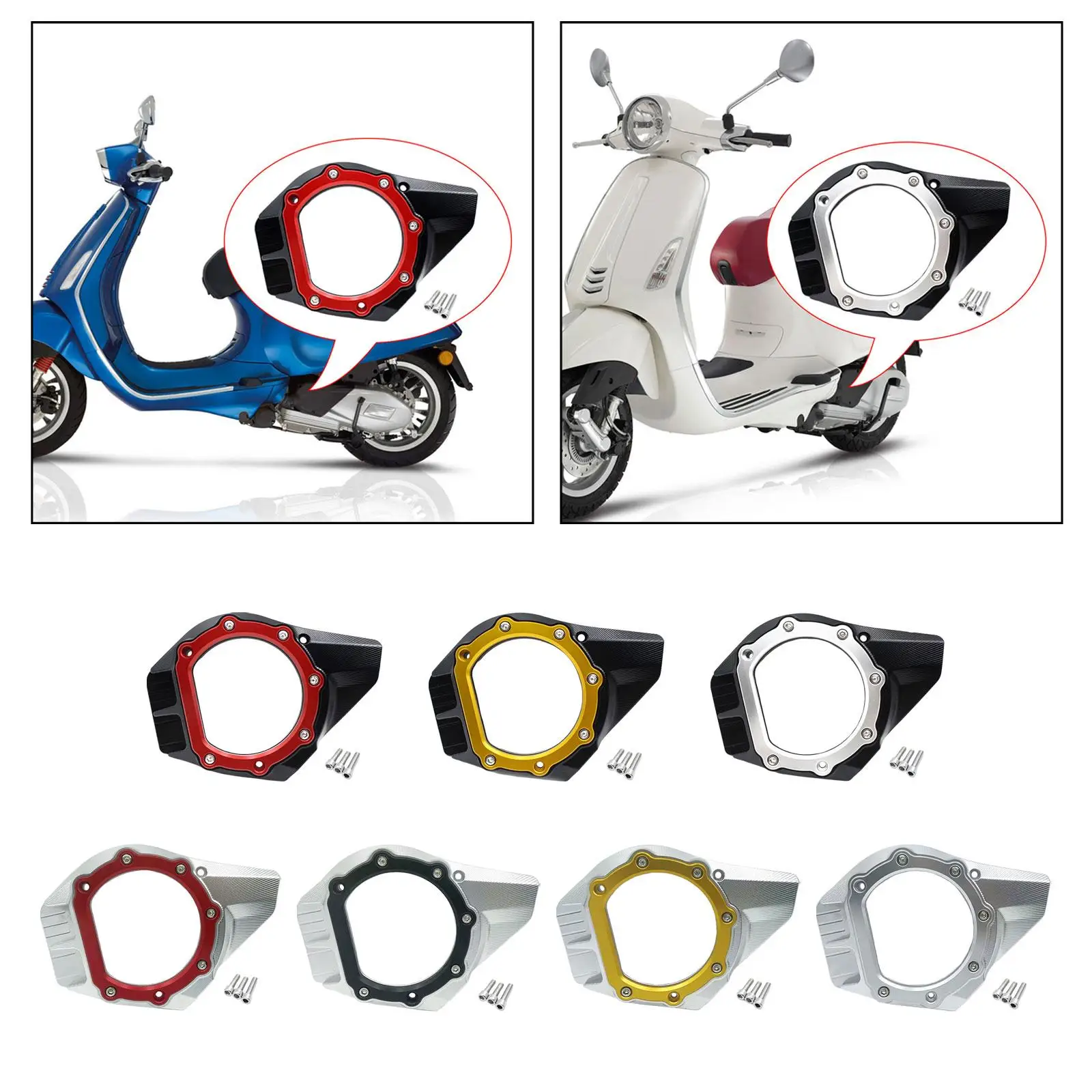 Air Intake Cover Replacement Parts Accessory for Vespa Sprint Primavera