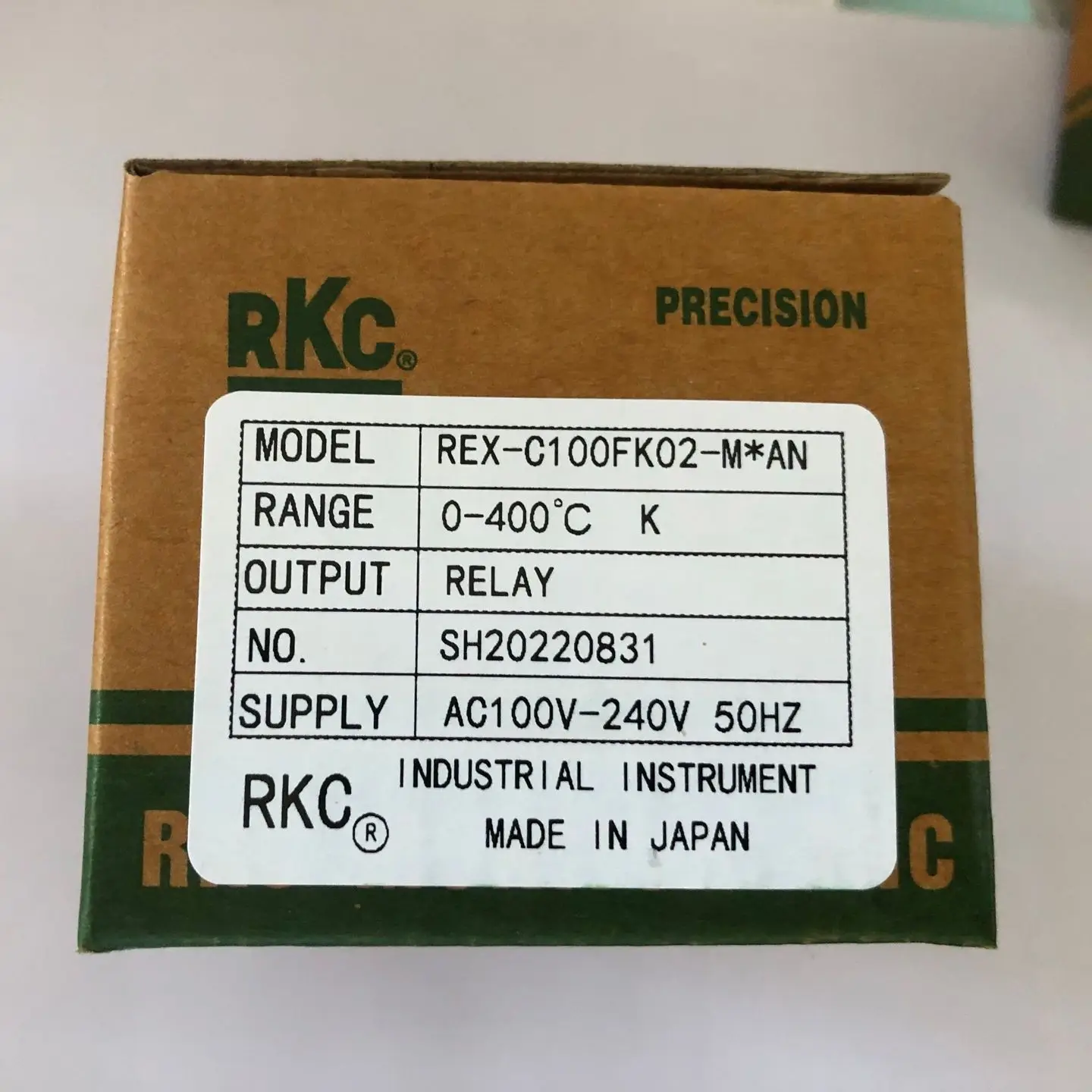 Dual Digital PID Temperature Controller RKC REX-C100 48*48 k type REX-C100FK02-M*AN Relay output REX-C100FK02-V*AN SSR output