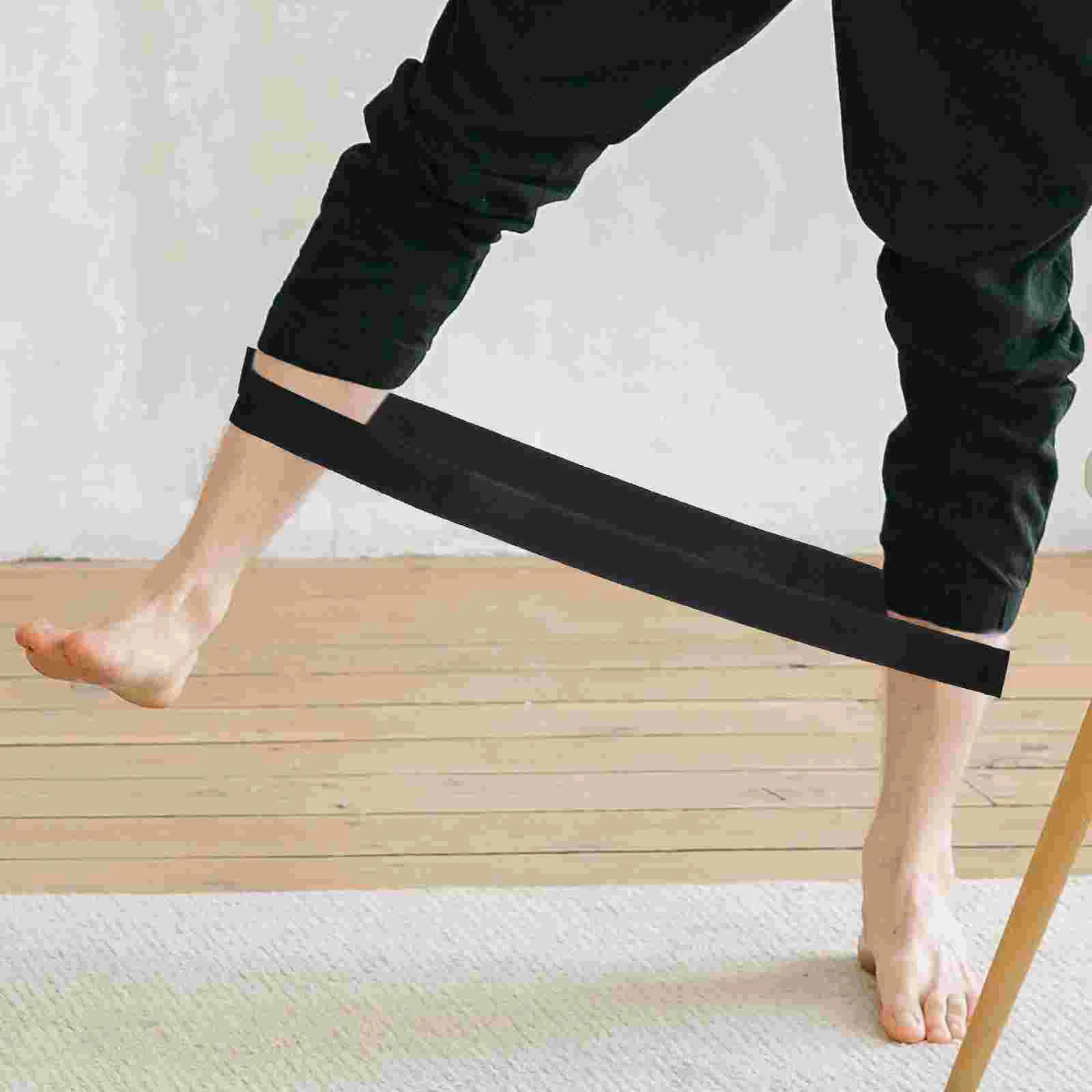 2 Pcs 스트레치 밴드 요가 스트랩 전문 리본 운동 가정용 피트니스 운동 다목적 스트레칭