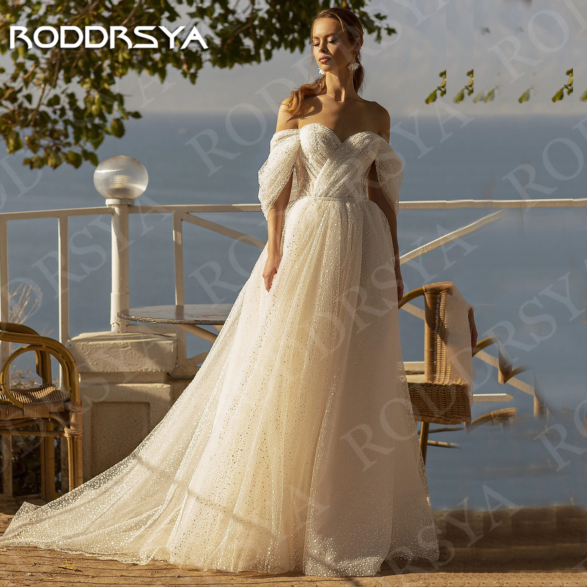 

RODDRSYA Elegant Wedding Dresses 2025 A Line vestidos de noiva Beach Sweetheart Off the Shoulder Customized Bridal Gown Woman