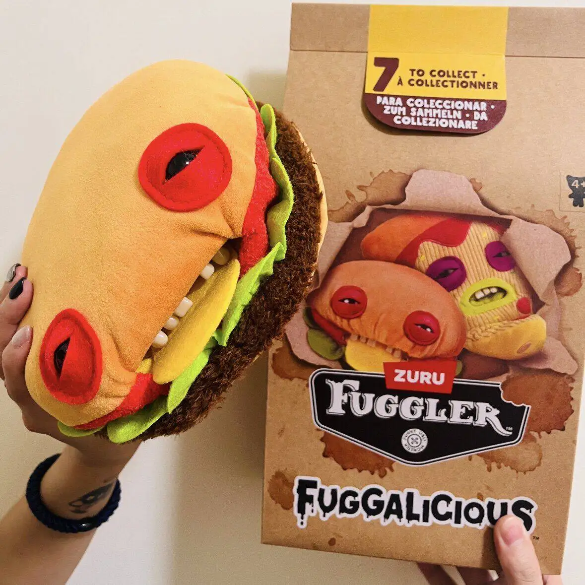 

Fuggler Official Genuine Fuggalicious Cute Teeth Monster Food Cute Beast Blind Box Plush Doll Ugly Cute Funny Trendy Play Doll