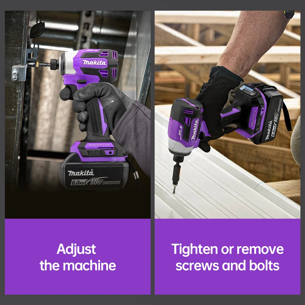 ماكيتا DTD173 18 فولت اللاسلكي فرش شنيور يعمل بالبطارية 180Nm الحفر الكهربائية مفك مع مصباح ليد أداة منزلية متعددة الوظائف