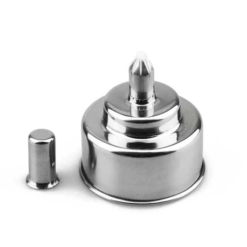Lampada per bruciatore ad alcool in acciaio inossidabile da 200ml lampada per laboratorio odontotecnico di biologia con strumento di riscaldamento per lavori artigianali con stoppino