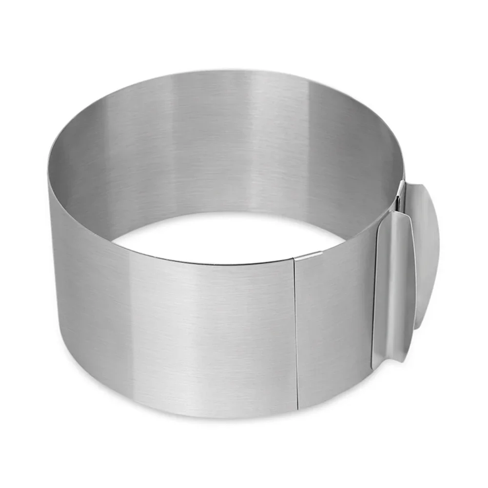 6-30cm Stainless Steel Telescopic Mousse Ring Baking Circle Mould With Scale Home Cake Making Supplies