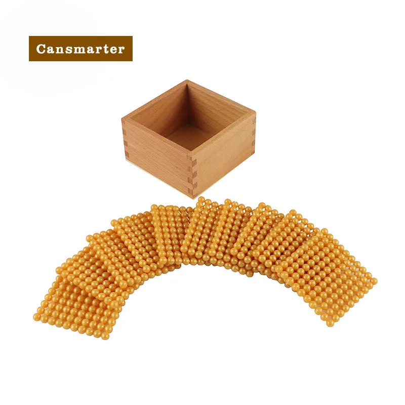 Montessori Math Educational Baby Toys Gold Beads Material Symbols With Trays Kids Teaching Aids Puzzles Games Toys for Children