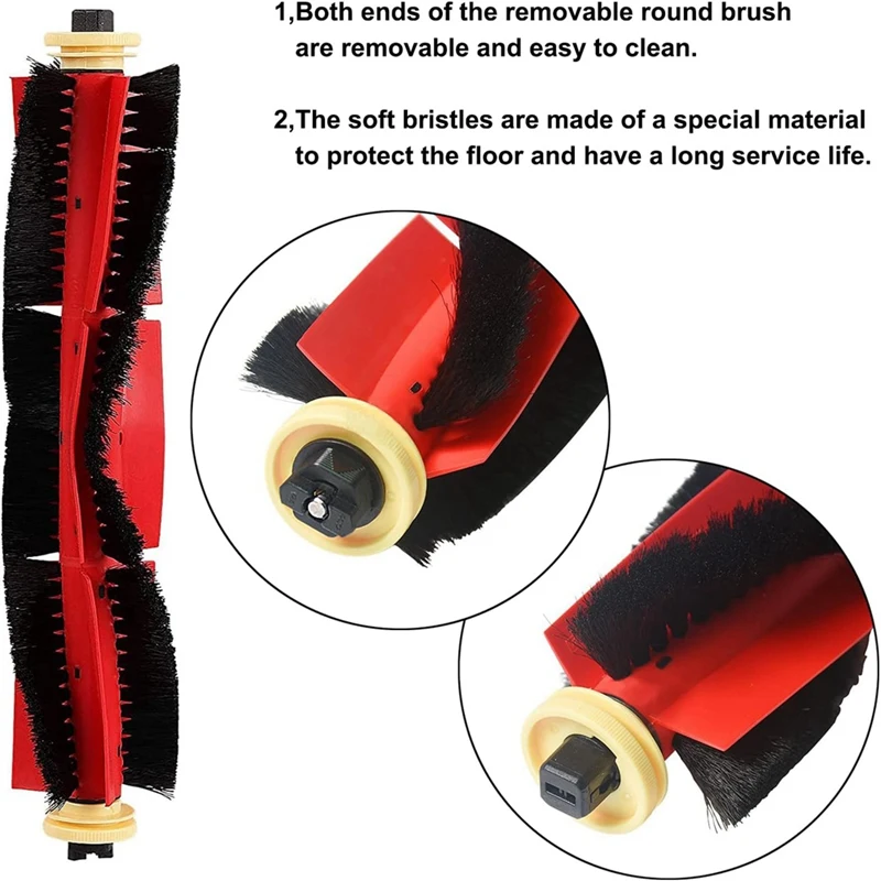 For Xiaomi Roborock S6 S60 S65 S5 Max T6 Vacuum Cleaner Spare Parts Main Side Brush HEPA Filter Mop Cloth Accessories