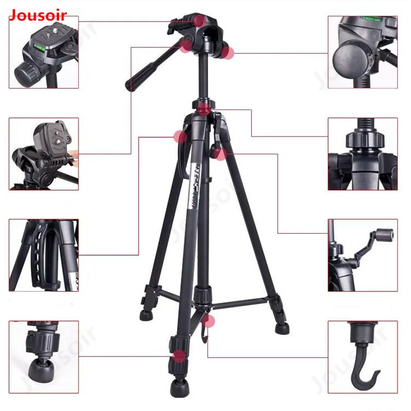 Weifeng WT-3560 Micro SLR Digital Camera Tripod PTZ Tripod Live Multi-angle Rotatable Phone Stand Ball head for camera