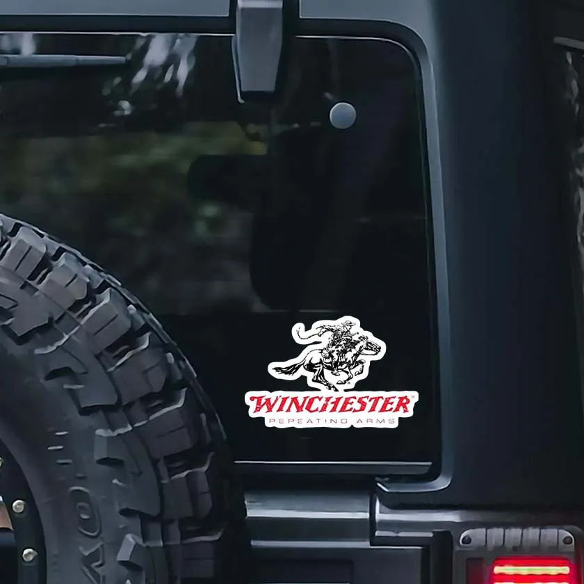 Winchester Repeating Arms - Sticker Graphic - Auto, Wall, Laptop, Cell, Truck Sticker For Windows, Cars, Trucks