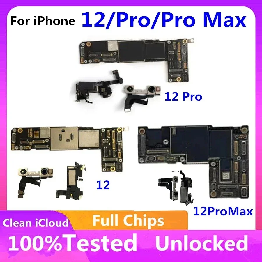 Unlocked iPhone 12 Pro Max Motherboard With Face ID
