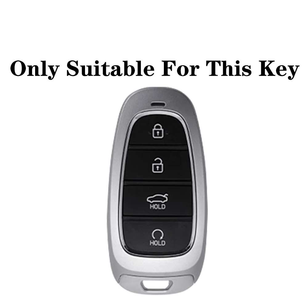 New Silicone Car Remote Key Case for Hyundai Tucson Solaris Sonata Hybrid NEXO NX4 Santafe Dn8 2020 2021 2022 Accessories Shell view 2
