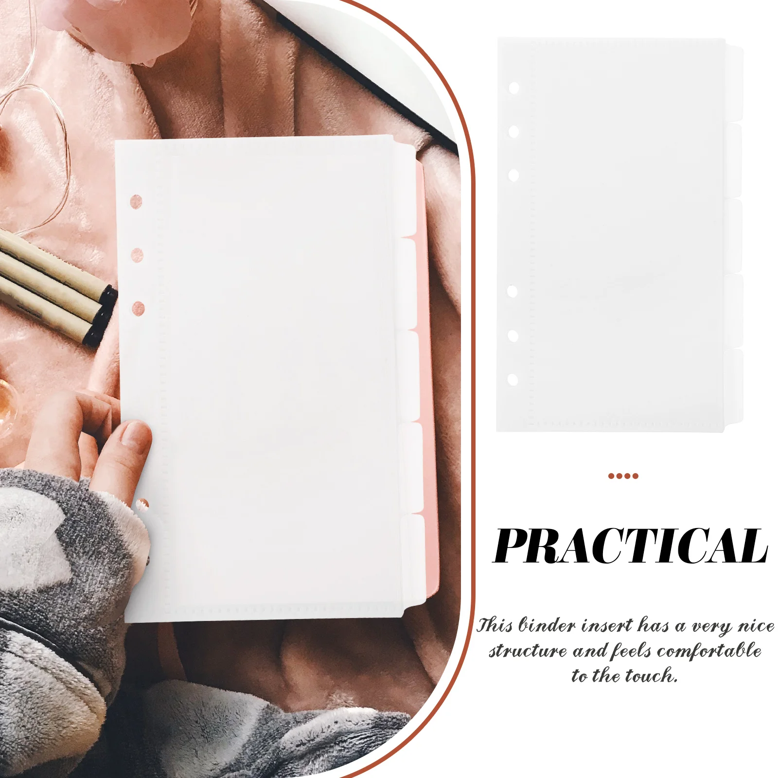 

5 Pcs Loose-leaf Notebook Refill Budget Binder Insert Daily Use Pocket Accessory Pp Savings