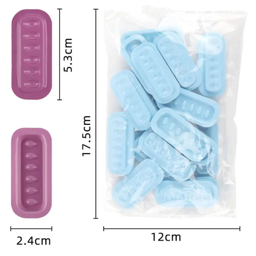 100PCS Suporte Adesivo Colorido para Cola de Cílios em Forma de Faixa PVC, Almofadas de Adesivo para Cílios, Gasket Plástico em Forma de Flor