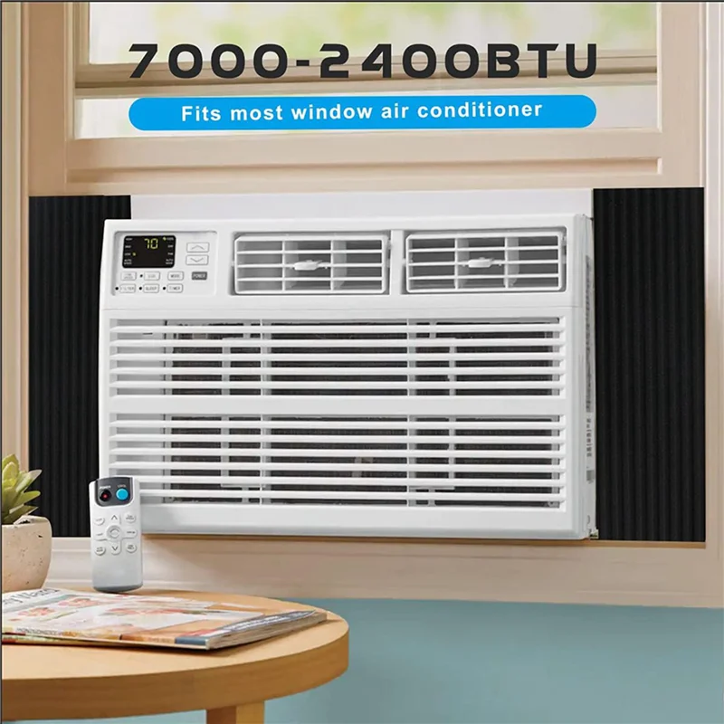 WORTHOWN-Window Air Conditioner,Side Insulated Foam Panel, Heat And Draft Insulating,4 Piece Panels Window Seal