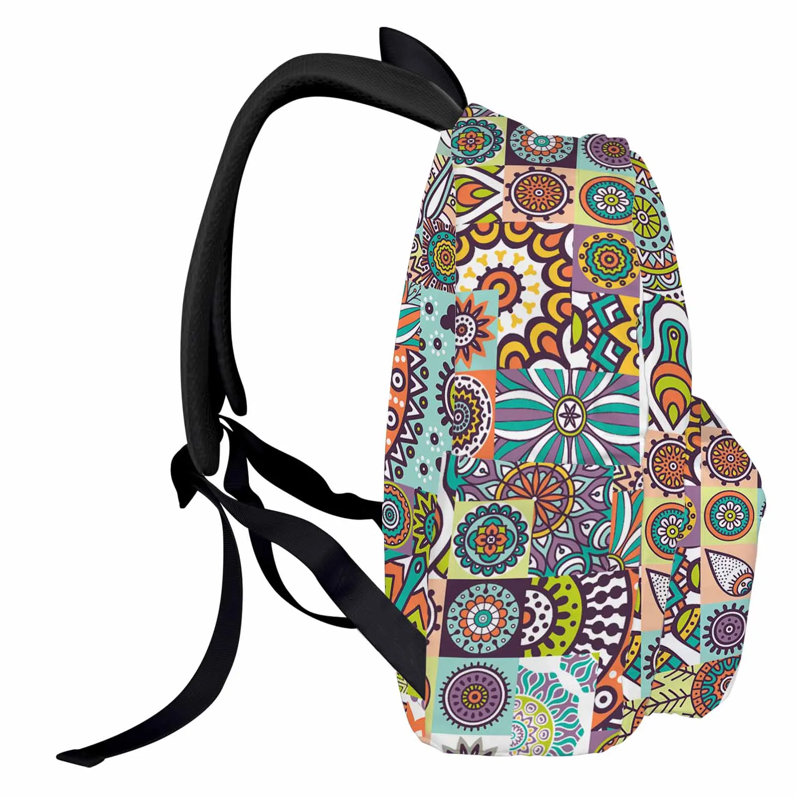 Ethnic Style Geometric Pattern Backpack School Bags for Teenagers Students Laptop Bag Women's Casual Travel Backpack