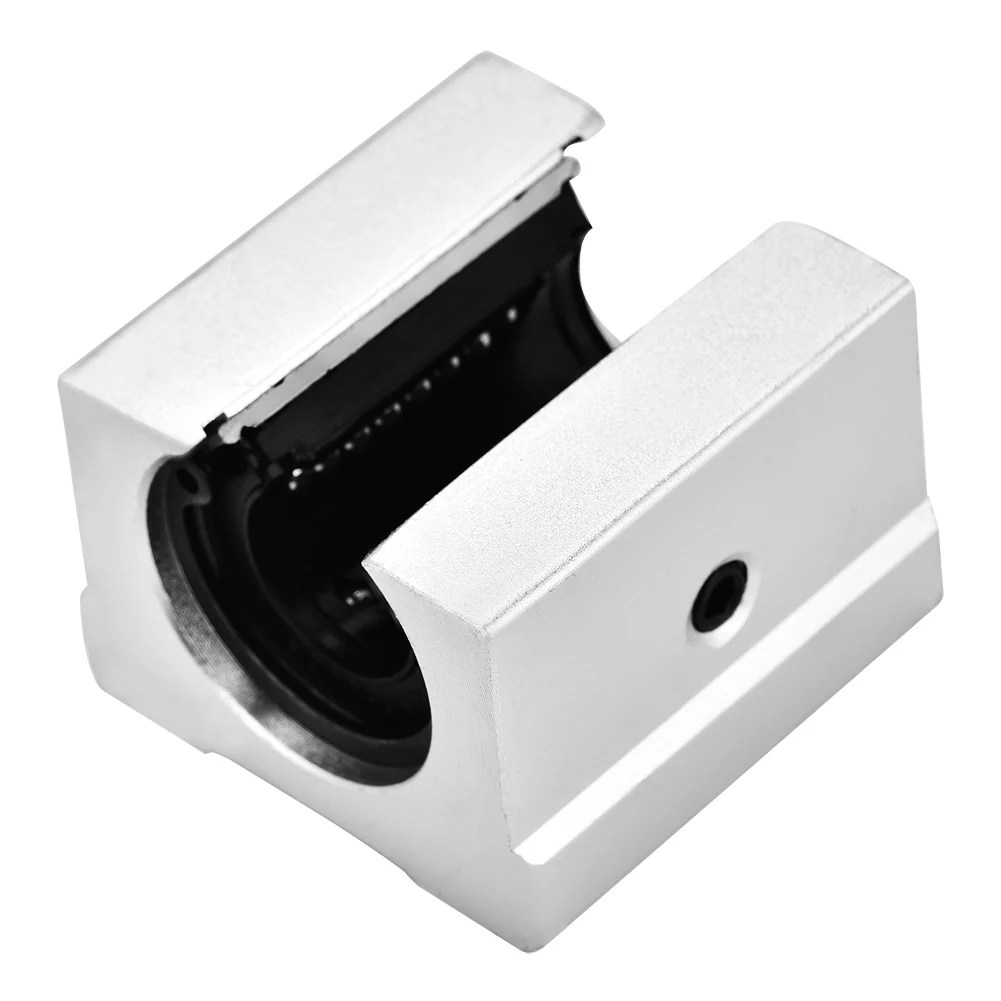 Open Bearing Slide, 4Pcs SBR16UU 16mm Aluminum Open Linear Motion Bearing Block Slide for CNC