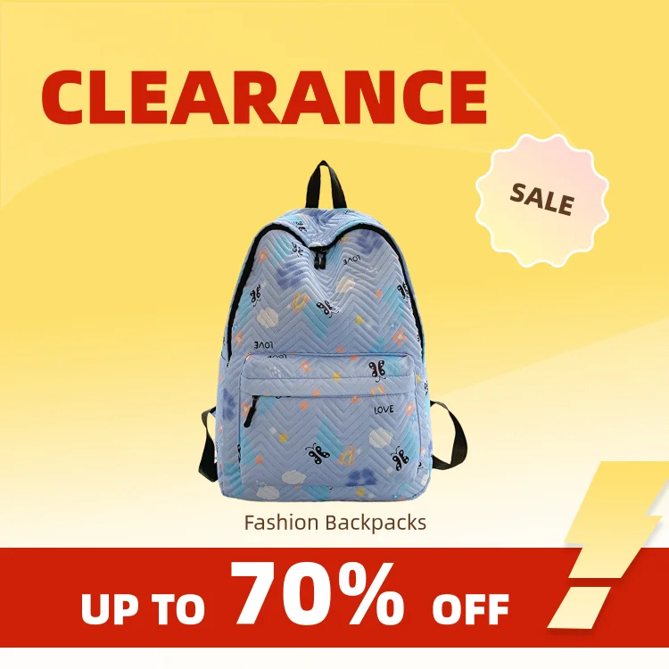 Clearance_Fashion Bump Zipper Closure Backpack_Continuous updates