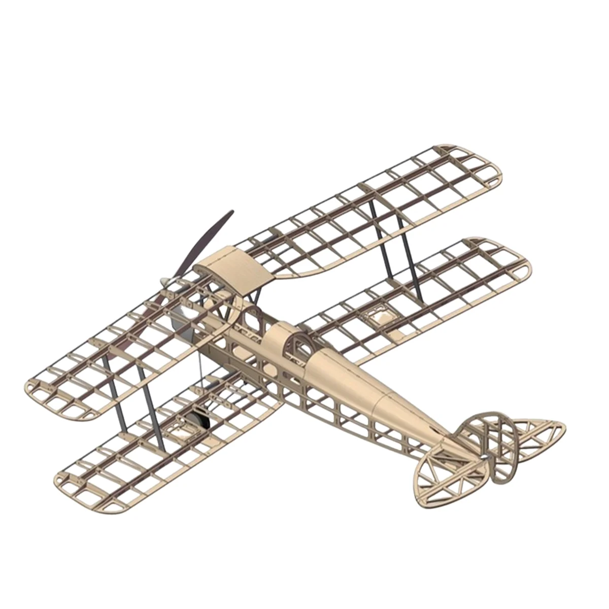 YKH_RC Airplanes Model Scale 980mm Mini Wood Building Kit Aircraft Toy