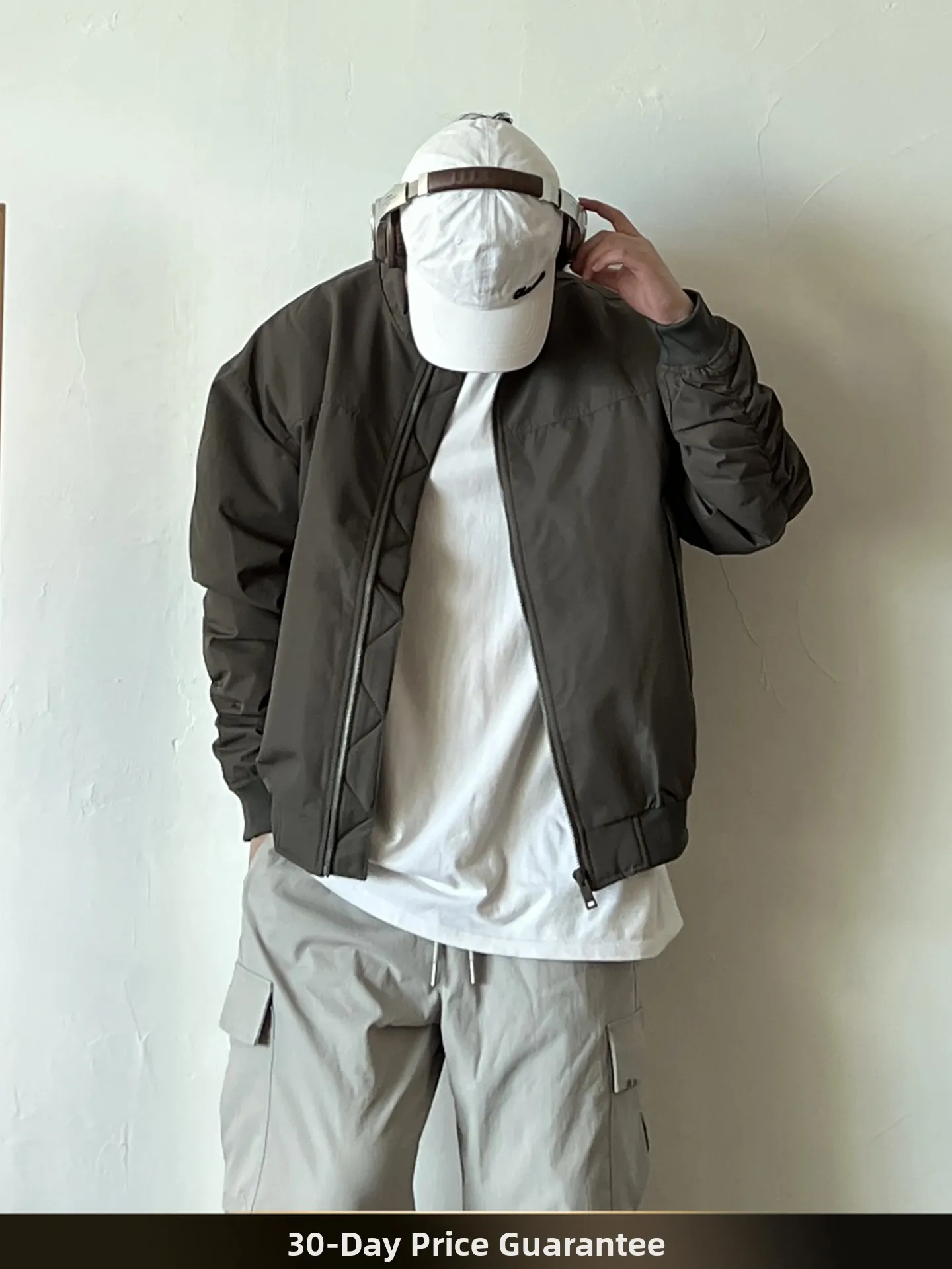 

Nted American Retro Color Simple Stand Collar Men's down Jaet Winter Lightweight Du down Coat for Couples