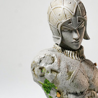 Original JOJO's Bizarre Adventure Golden Wind Guīdo Mista Petrochemical Statue Bust Ornament Gift Figure 11CM