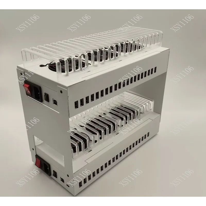 USB Hub Phone Control Box 20/40/60 Ports Batch Sync & Unified Smartphone Management for IT Administrators