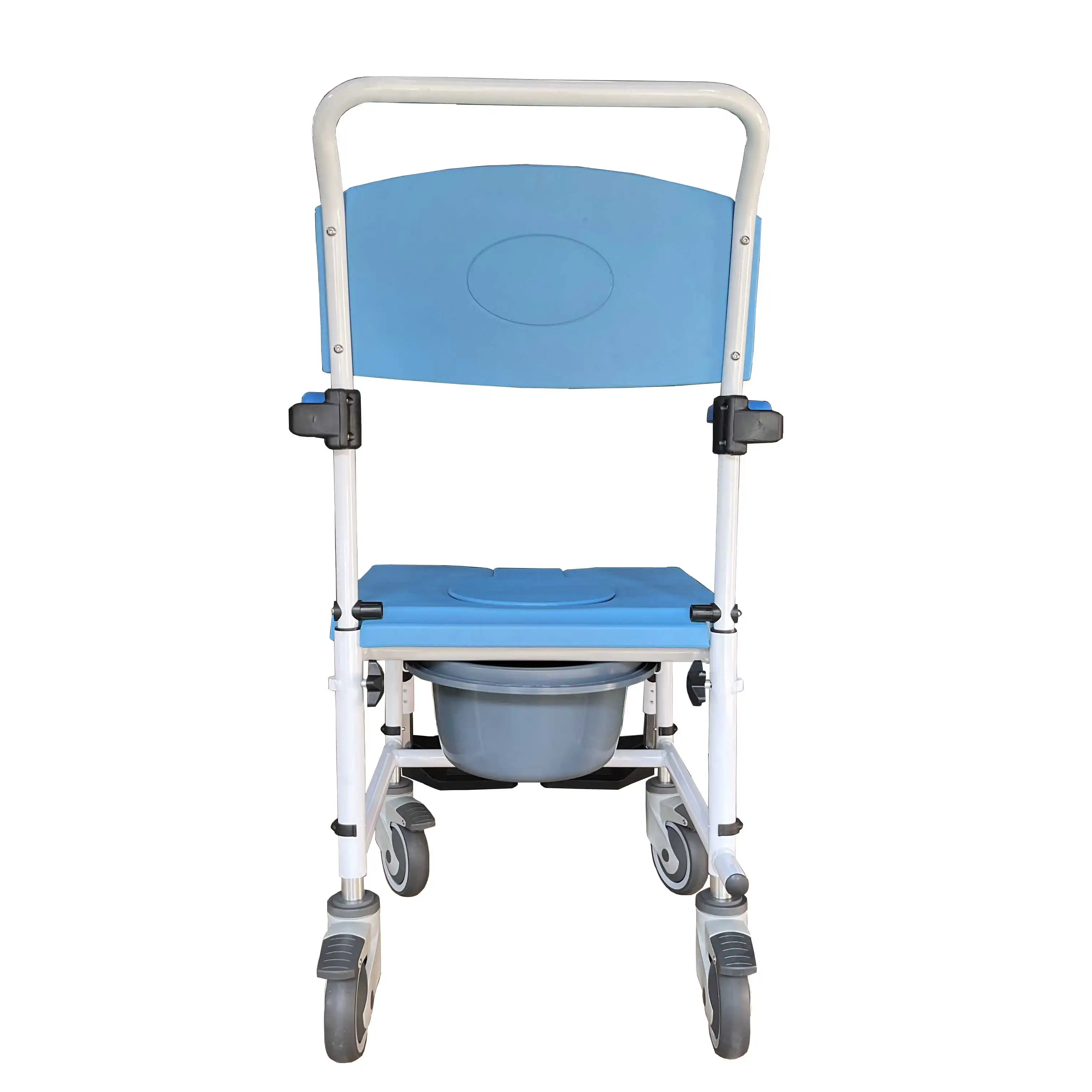 كرسي صوان من الألومنيوم خفيف الوزن عالي الأداء ومسند ظهر قابل للفصل لإعادة تأهيل عربة الأطفال المسنين #4