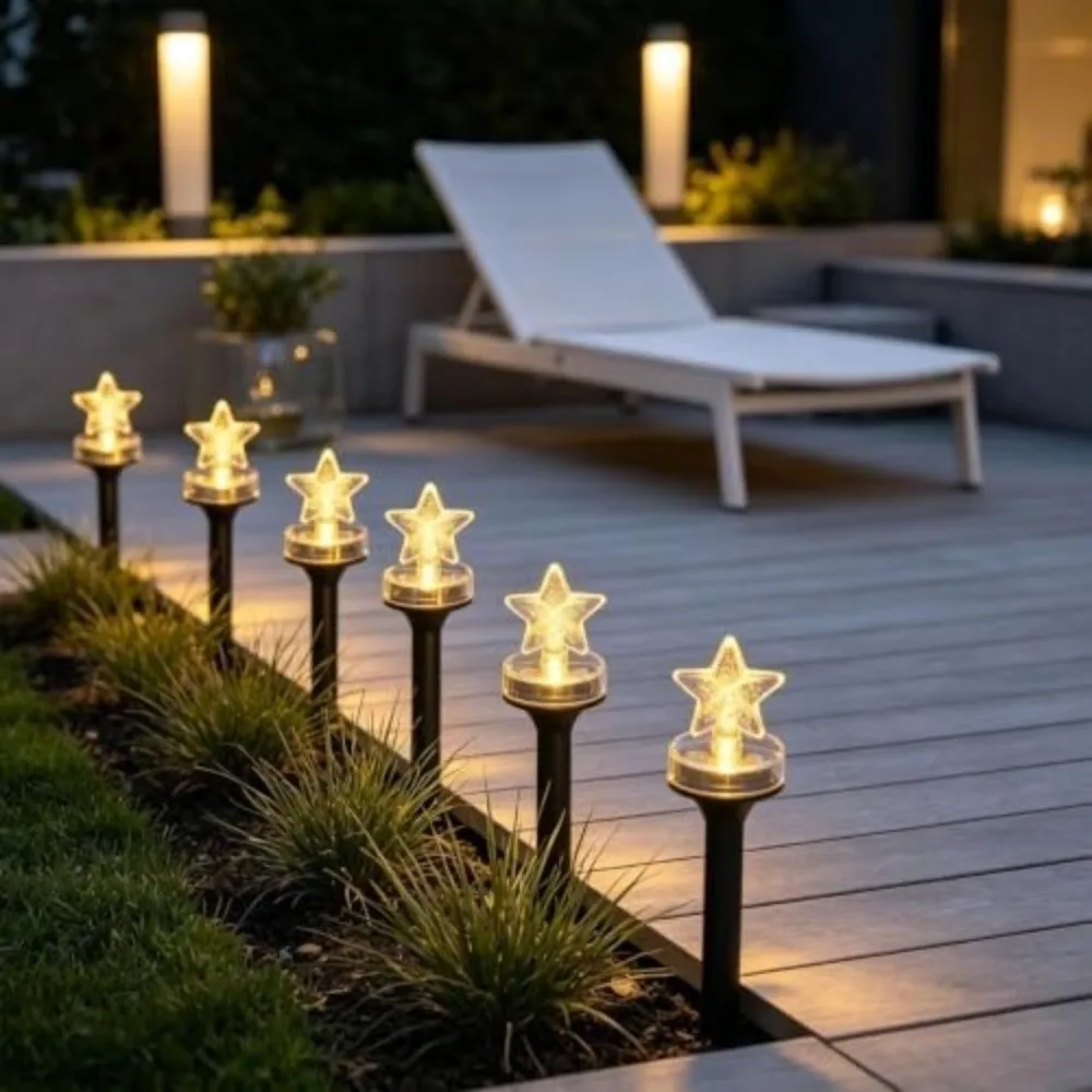 Solar Powered String Light Colorful Bubble Ball Ground Stake Light Ground Stake Outdoor Decorative Light Yard Lawn Decoration