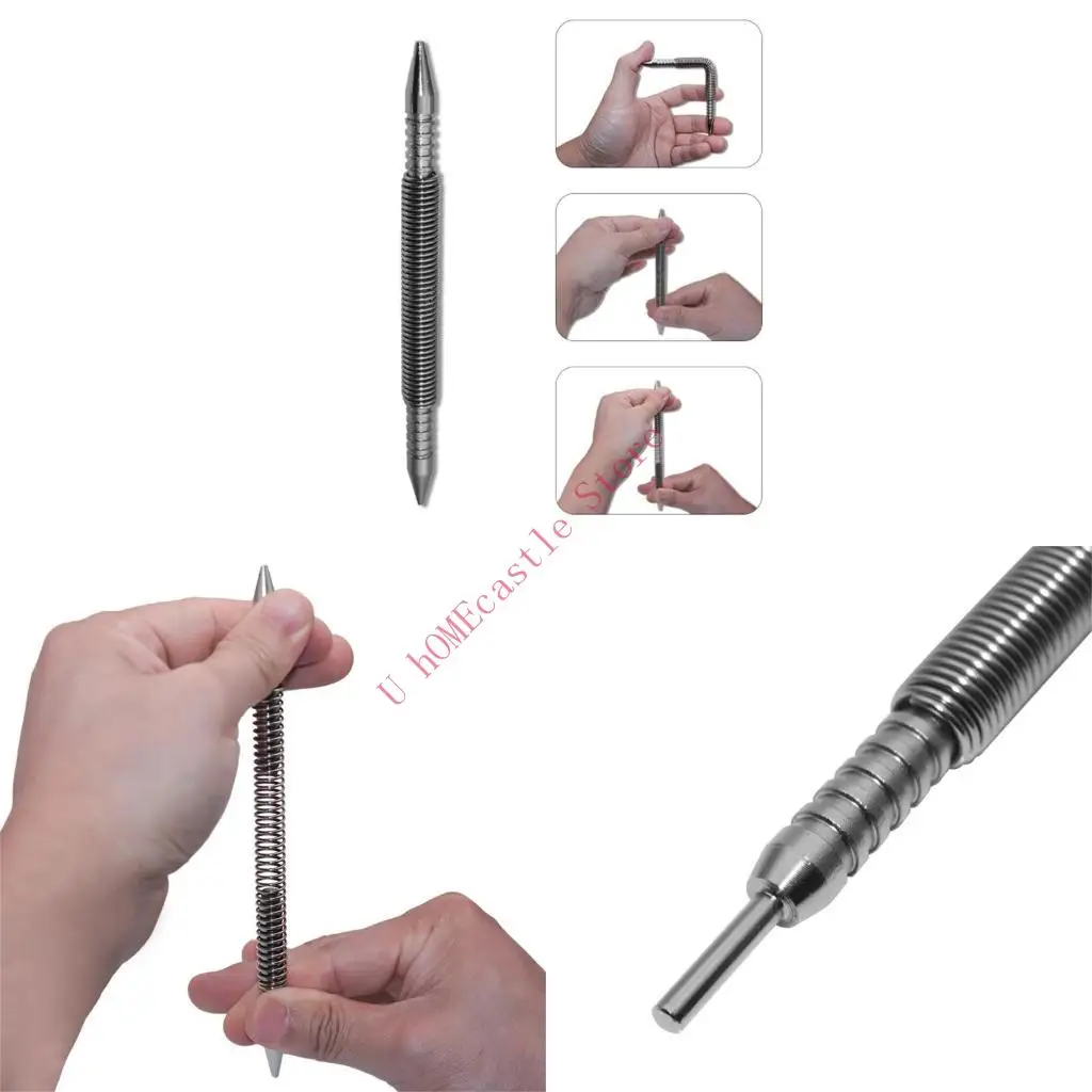 63HF Double Head Setter Hinge Pin Set Hammerless Spring Set Center Hole Striking Force Pin Removal Tool
