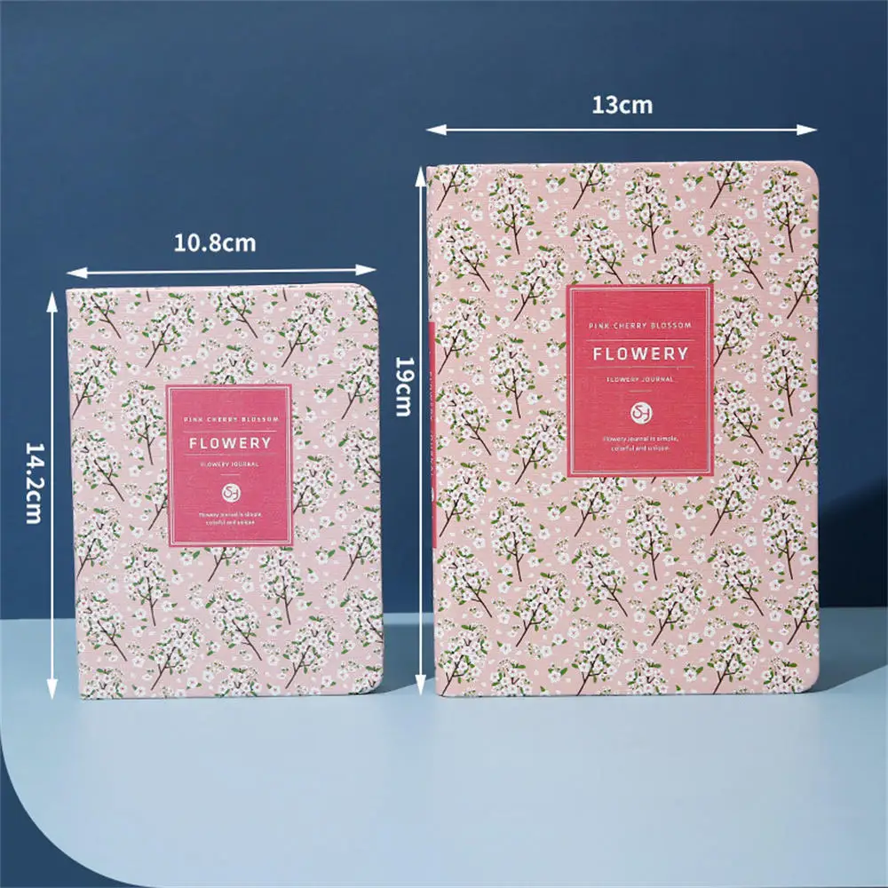 Korean Kawaii Vintage Flower Schedule Yearly Diary Weekly Monthly Daily Planner Organizer Paper Notebook A6/A5 Agendas