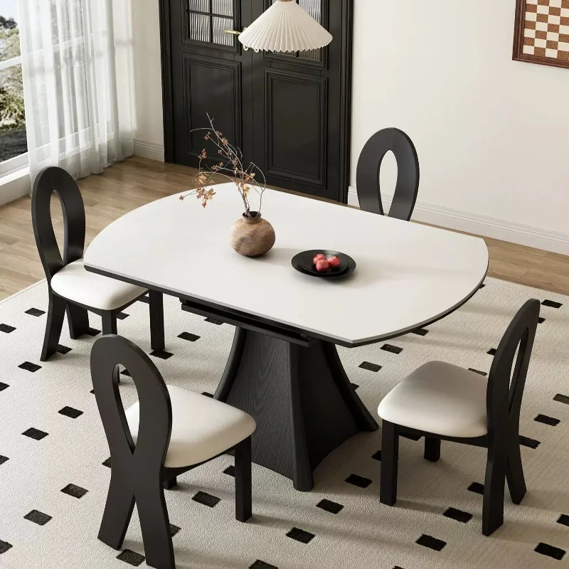 

Luxury Dining Chairs Large Classic Dining Tables Sets Hardcover Italian Design Minimalist Kitchen Table Modern Unique Furniture